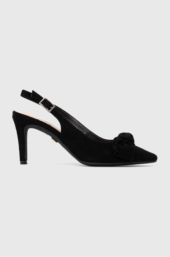 Answear.LAB szpilki zamszowe szpilka czarny SS19006.HWK