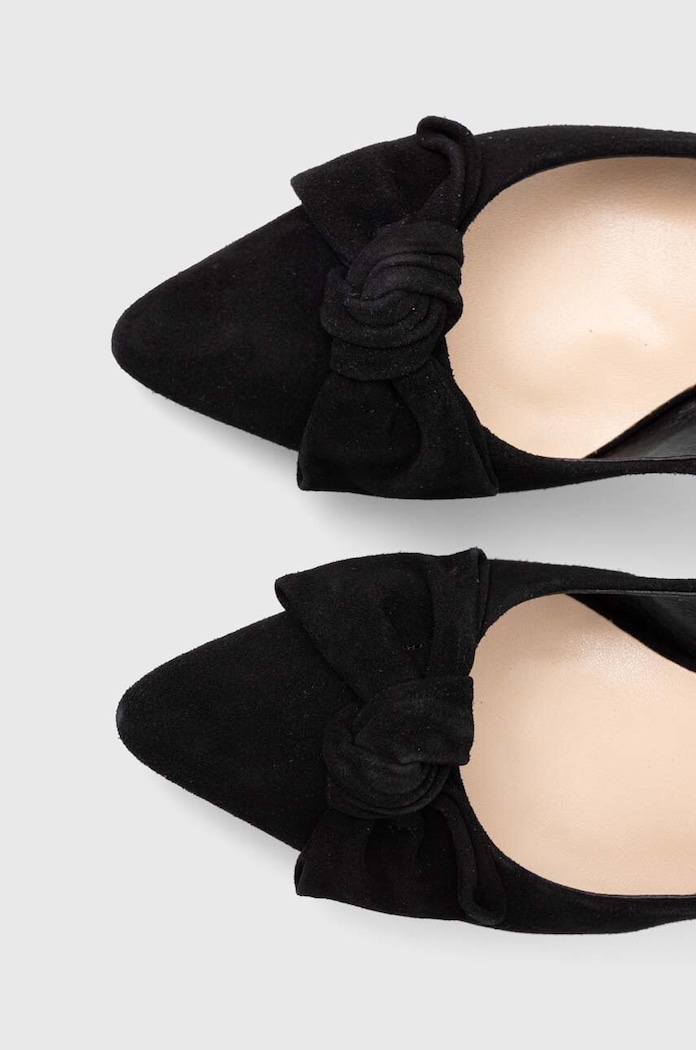 Answear.LAB szpilki zamszowe czarny SS19006.HWK