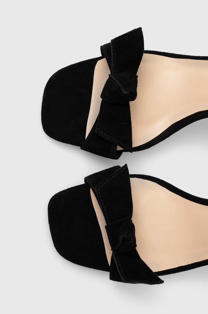 Answear Lab sandały zamszowe czarny SS19020.HWK