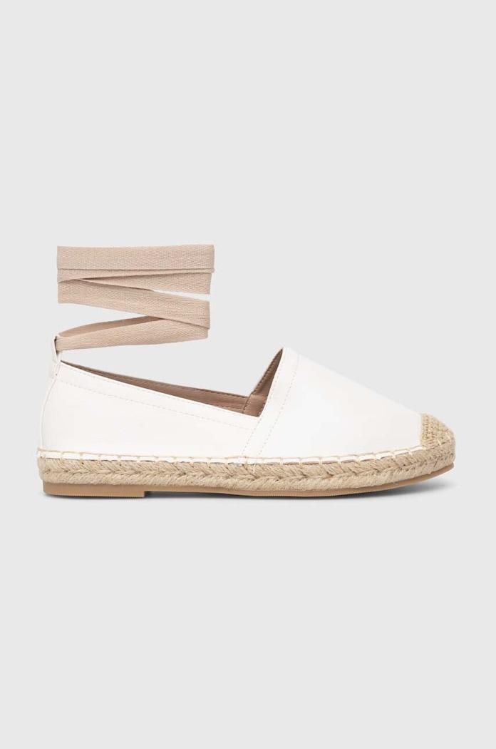Answear Lab espadrile imitatie de piele alb 2184.HWK
