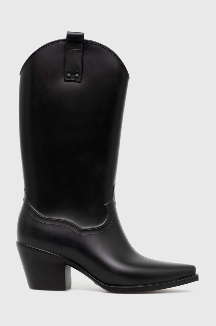 Answear Lab cizme lucios negru 4113.cdb