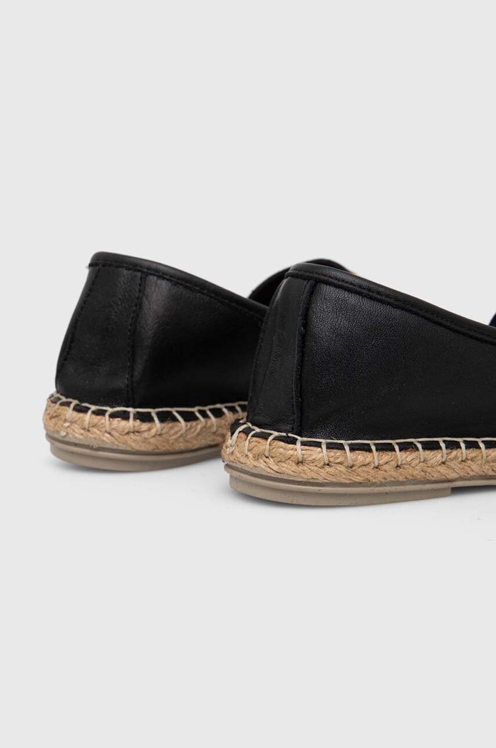 Kožené espadrilky Answear.LAB SR24501.HWK černá