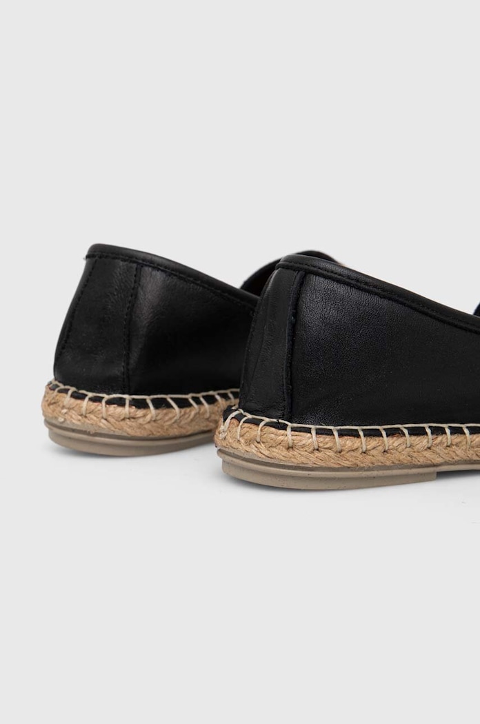 Kožené espadrilky Answear.LAB SR24501.HWK černá