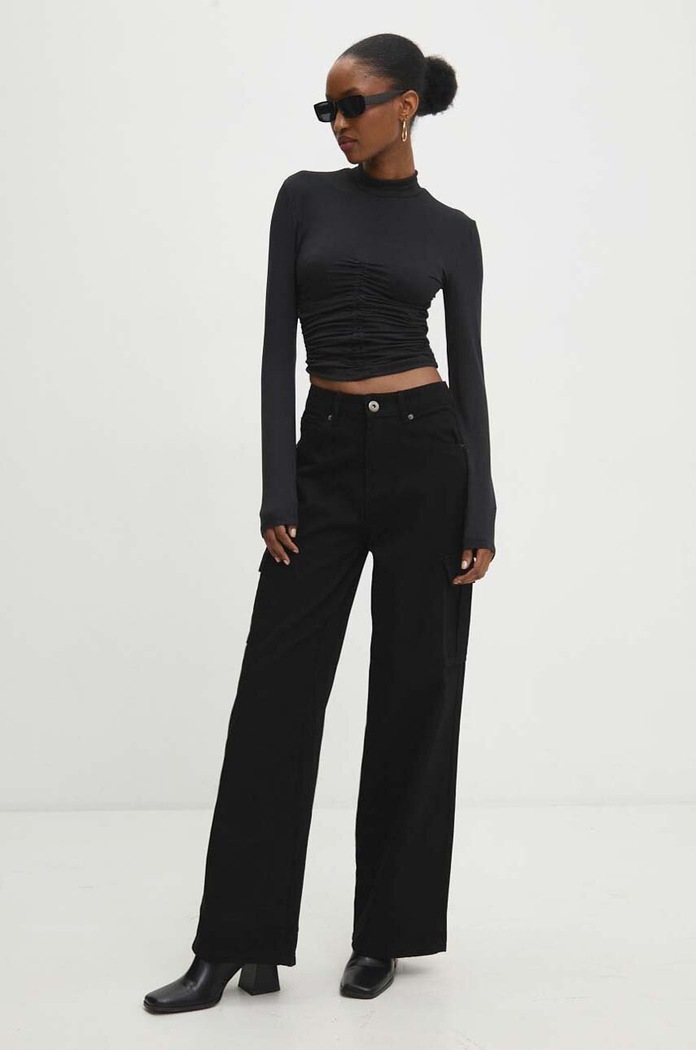 Answear Lab jeansy LJN.272ZUKIBLK.gdb czarny WW24