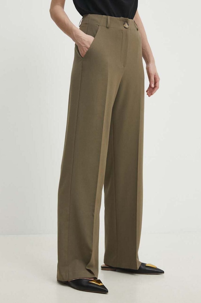 Answear Lab pantaloni panza verde 1343.td