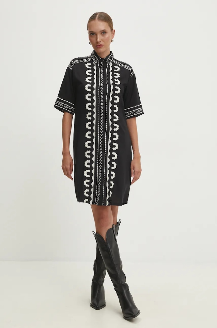 Answear.LAB Answear Lab rochie 4060.HWK negru WW24