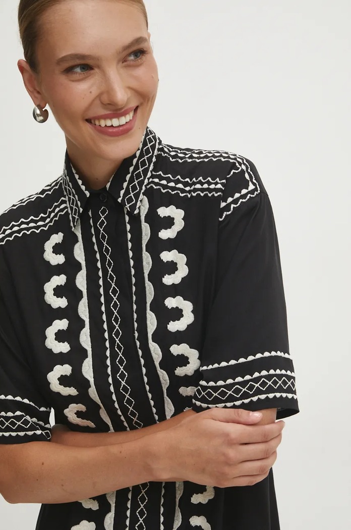 Answear Lab rochie Answear.LAB 4060.HWK negru