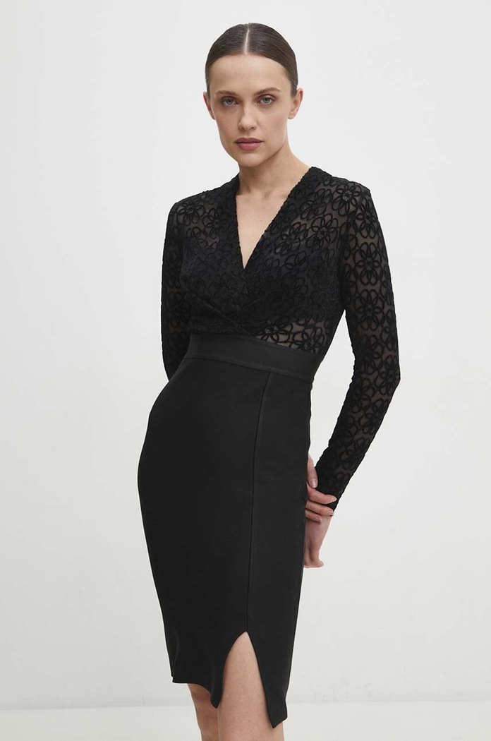 Answear Lab rochie negru 1501.IKK