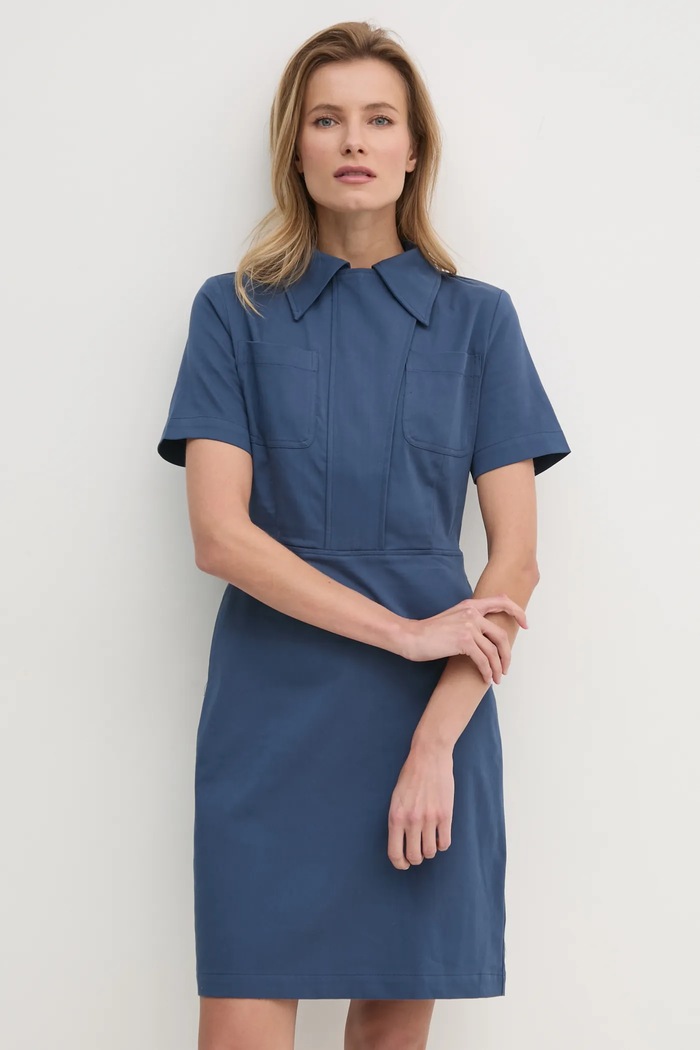 Answear Lab rochie fixat albastru pk2680.ijs