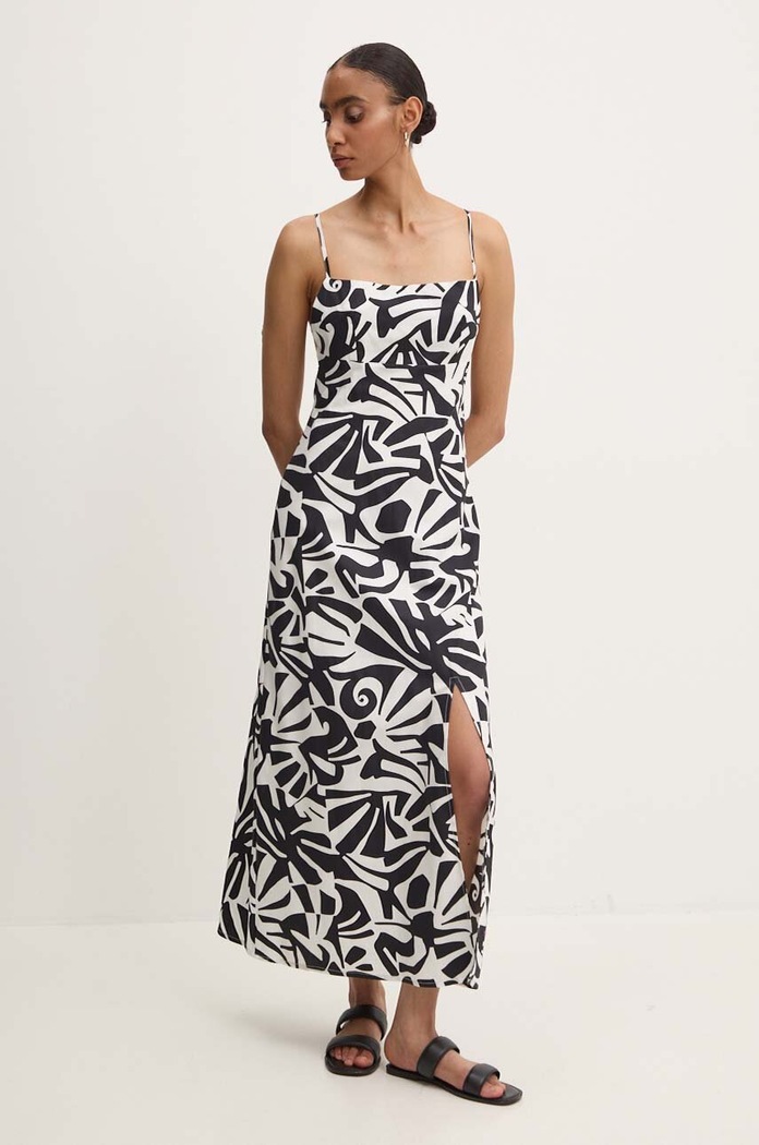 Answear Lab rochie din bumbac joylong.2315.fh negru WW24
