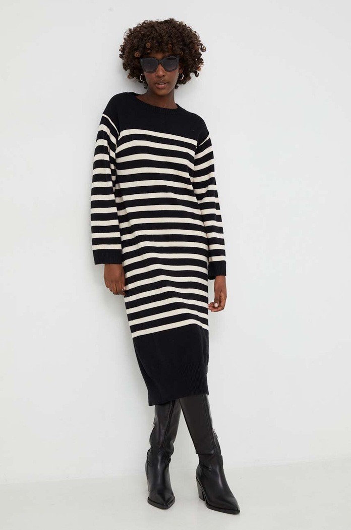 Answear Lab sukienka casual czarny zs5215.iw