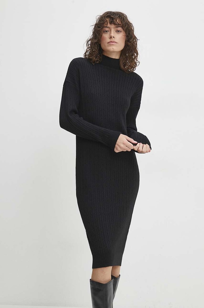 Answear Lab rochie mini negru 3001.HWK