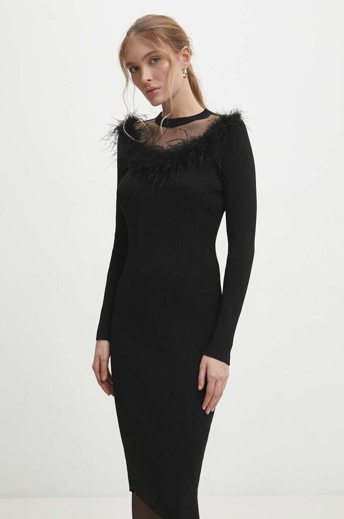Answear Lab rochie SWPE329BL.HWK negru WW24