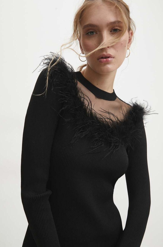 Answear Lab rochie negru SWPE329BL.HWK