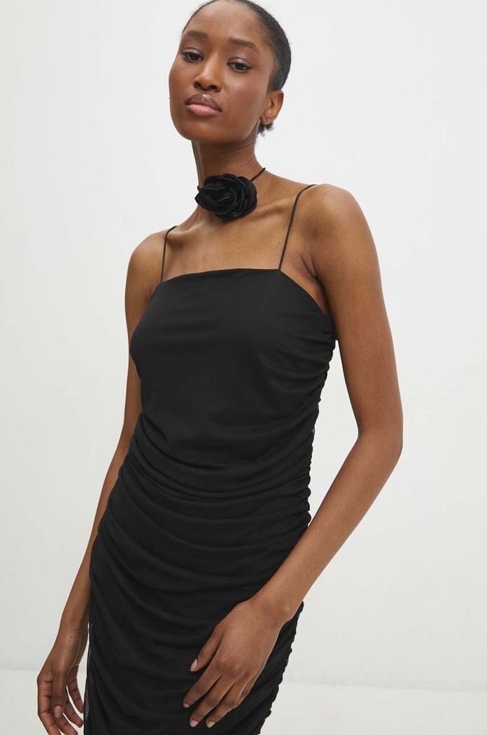 Answear Lab rochie mini negru 1027.TWK