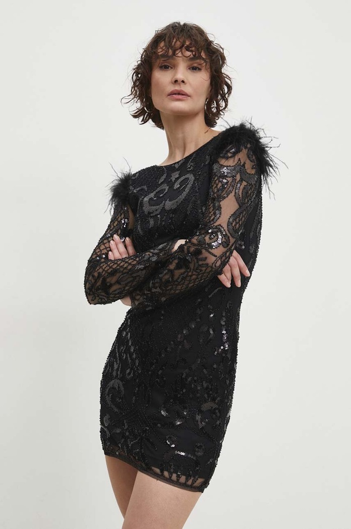 Answear Lab rochie mini negru 22031.1HWK