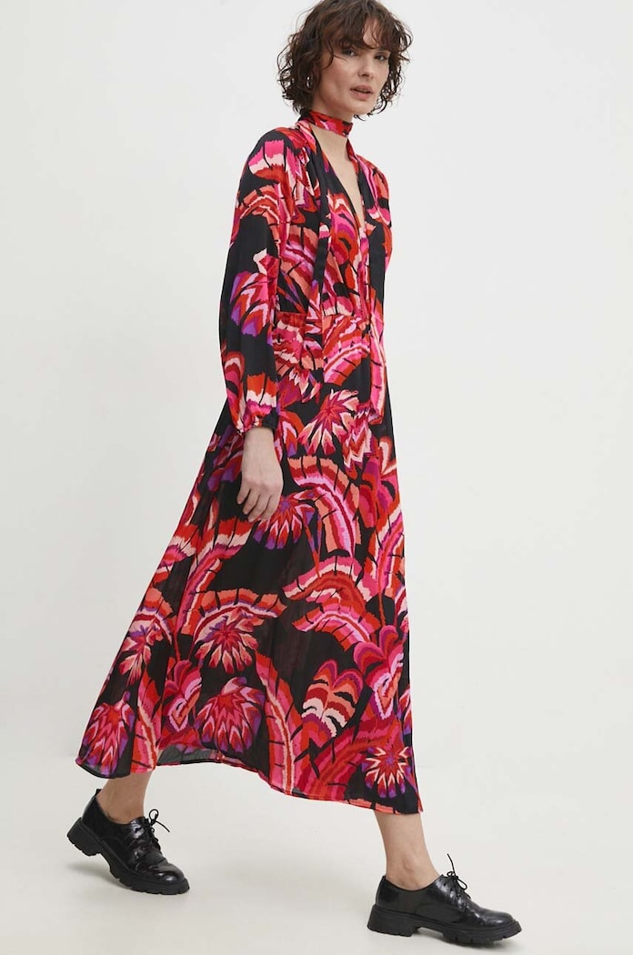 Answear.LAB sukienka trzy czwarte czarny br5075.fdb