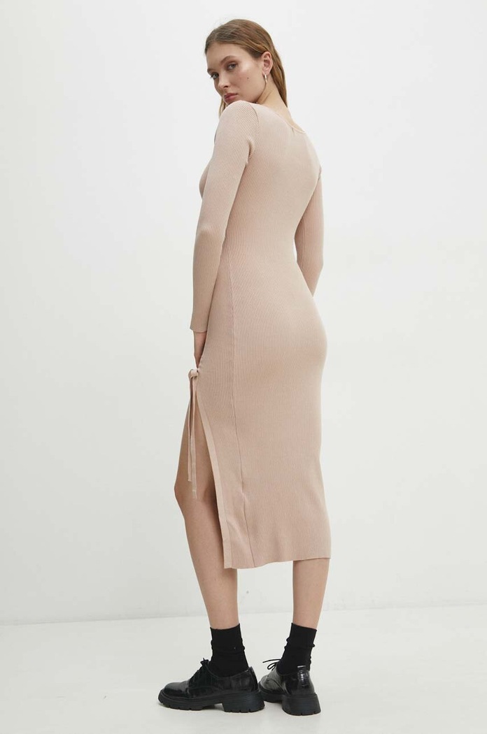 Answear Lab rochie mc7654.fh bej WW24