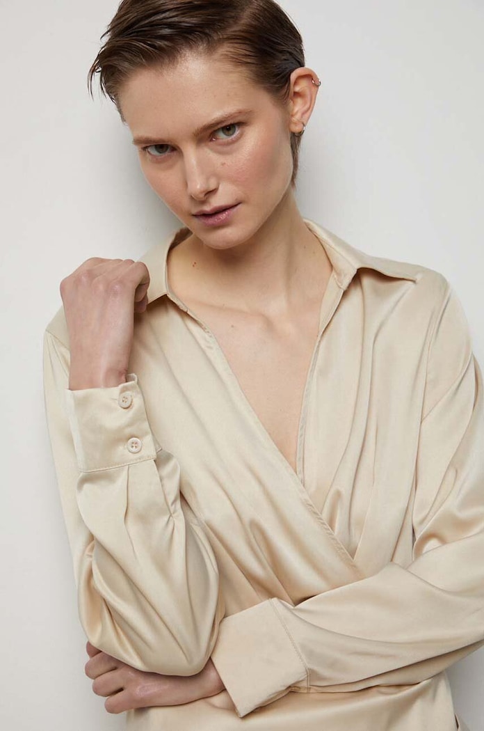 Answear Lab sukienka beżowy 4758.iw