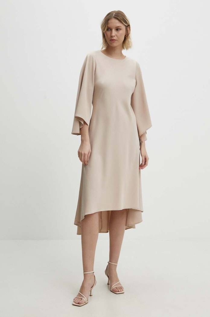 Answear Lab rochie ck08171.FKK bej WW24