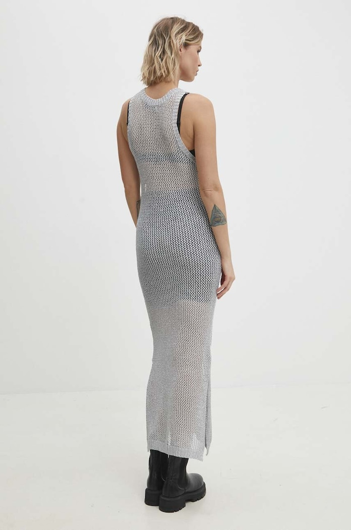 Answear Lab rochie P220222.HWK argintiu WW24
