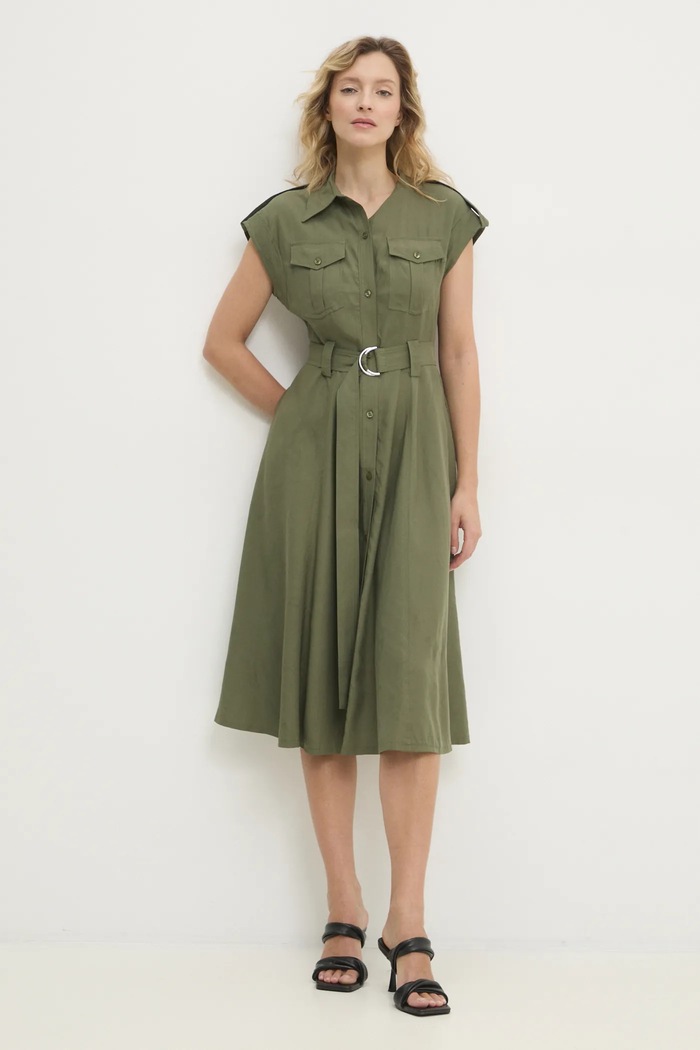 Answear.LAB sukienka casual zielony b9371.ih