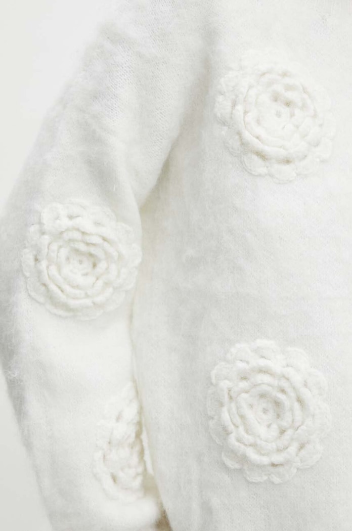 Answear Lab sweter z wełną Q5083.HWK biały