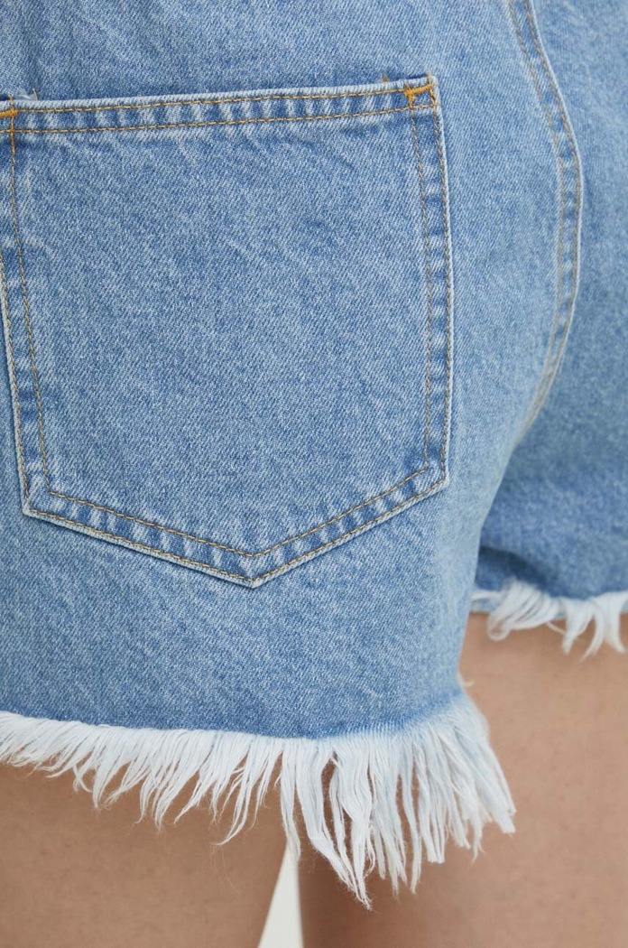 Answear Lab pantaloni scurti jeans albastru 3501.fjs