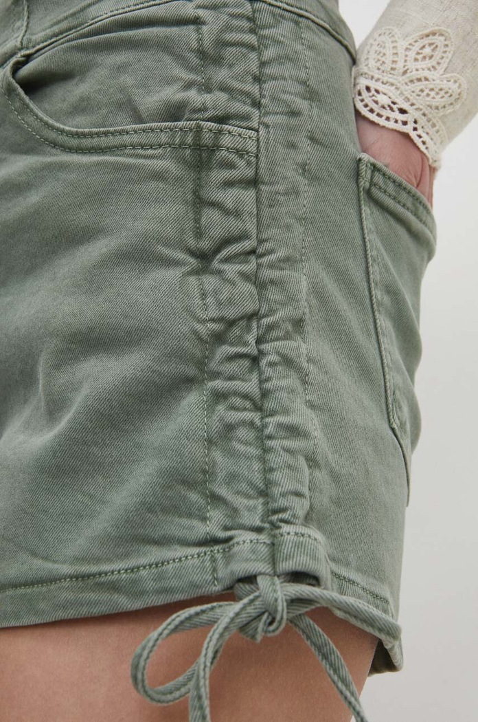 Answear.LAB szorty jeansowe 5383.pjs zielony