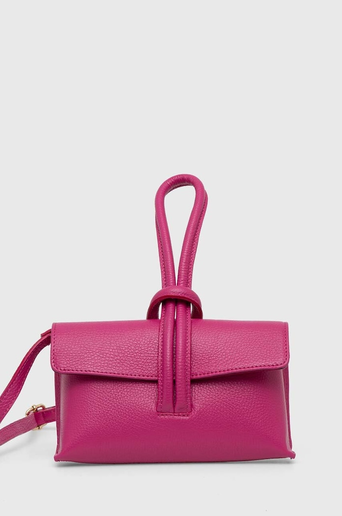 Answear.LAB Answear Lab poseta de piele roz 864.HKK