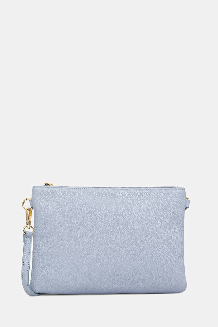 Answear.LAB borsa a mano in pelle pelle fiore blu 745.HWK