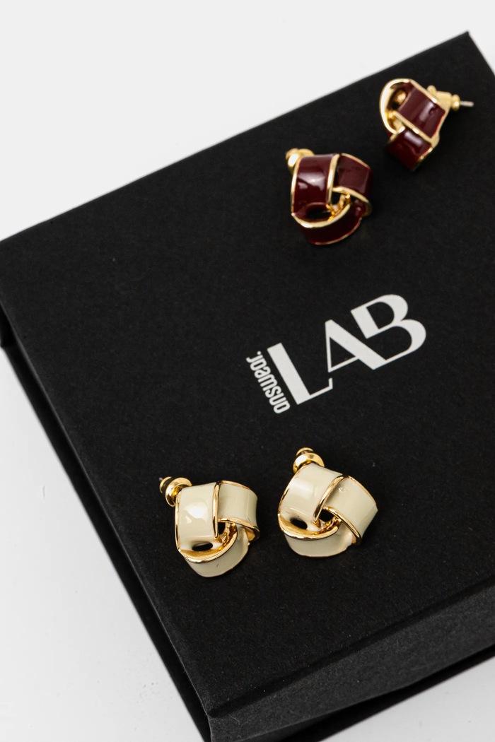 Answear.LAB Answear Lab cercei 2-pack 11933.CMS burgundia WW25