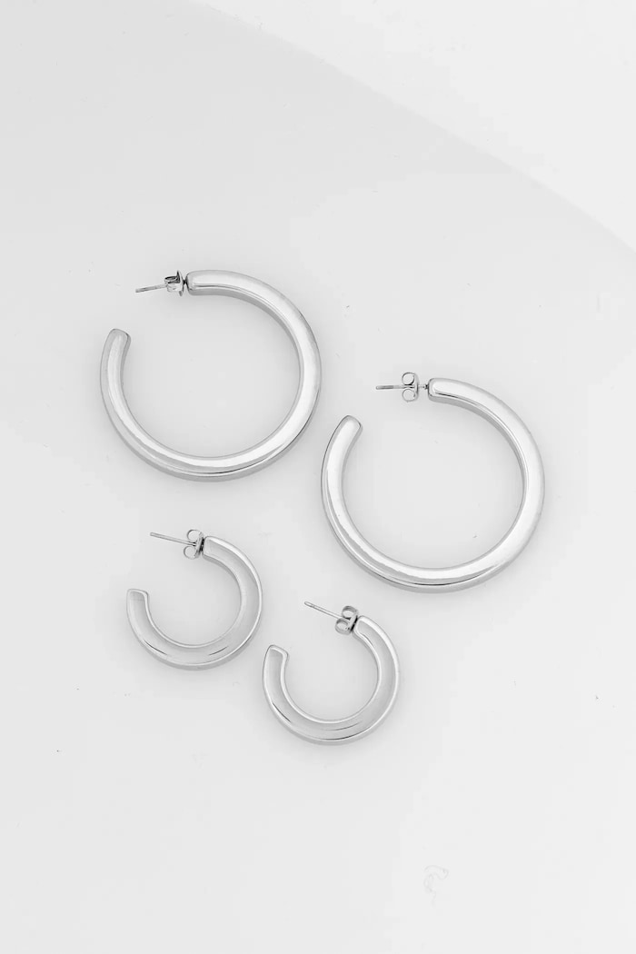 Naušnice Answear.LAB 2-pack Gift Box srebrna D5724.D5722.hms