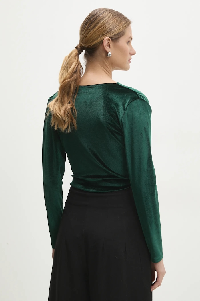 Îmbrăcăminte Answear.LAB Answear Lab body din catifea 92797.IKK verde