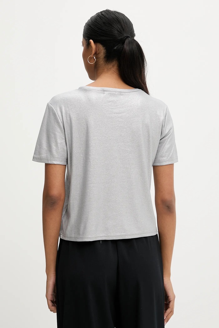 Îmbrăcăminte Answear Lab tricou 8375.hos argintiu