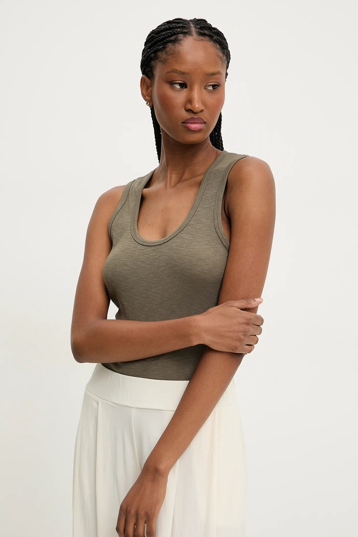Answear Lab top uni verde 5378.IKK