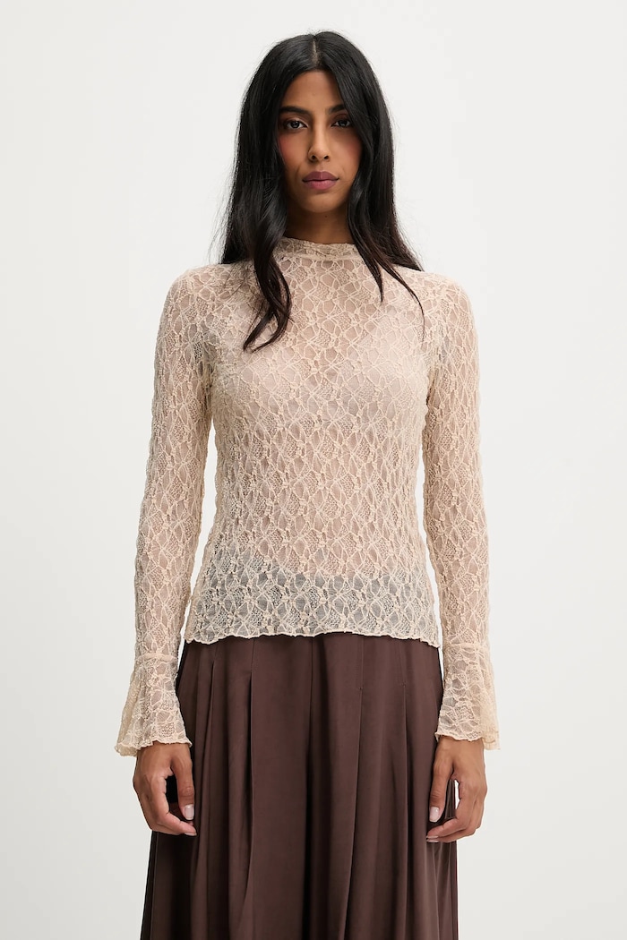 Answear Lab bluza uni bej 1000.flk