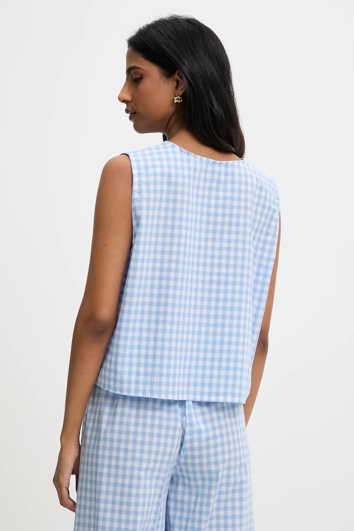 Îmbrăcăminte Answear Lab bluza din bumbac 13725.fos albastru