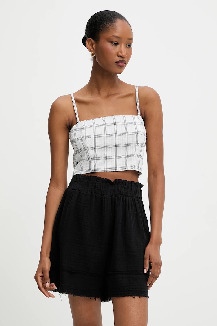 Answear Lab bluza carouri alb 187.tos
