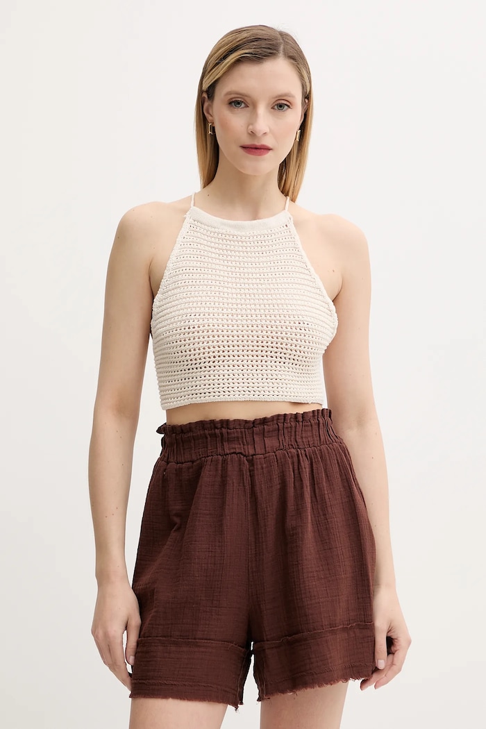 Bluza Answear.LAB bez uzorka bež TT4290Z.tos