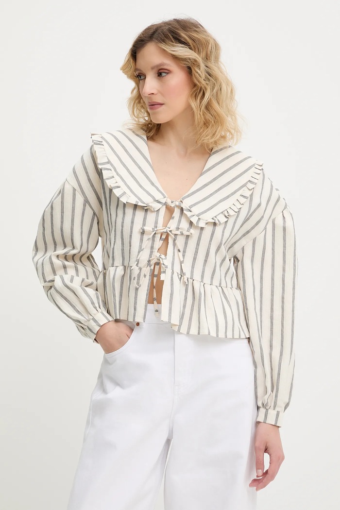 Πουκάμισο Answear.LAB casual μπεζ 36439.tos