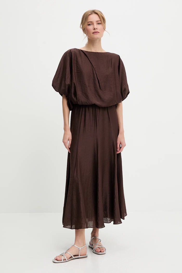 Ρούχα Μπλουζάκι Answear.LAB BL1339.tos καφέ