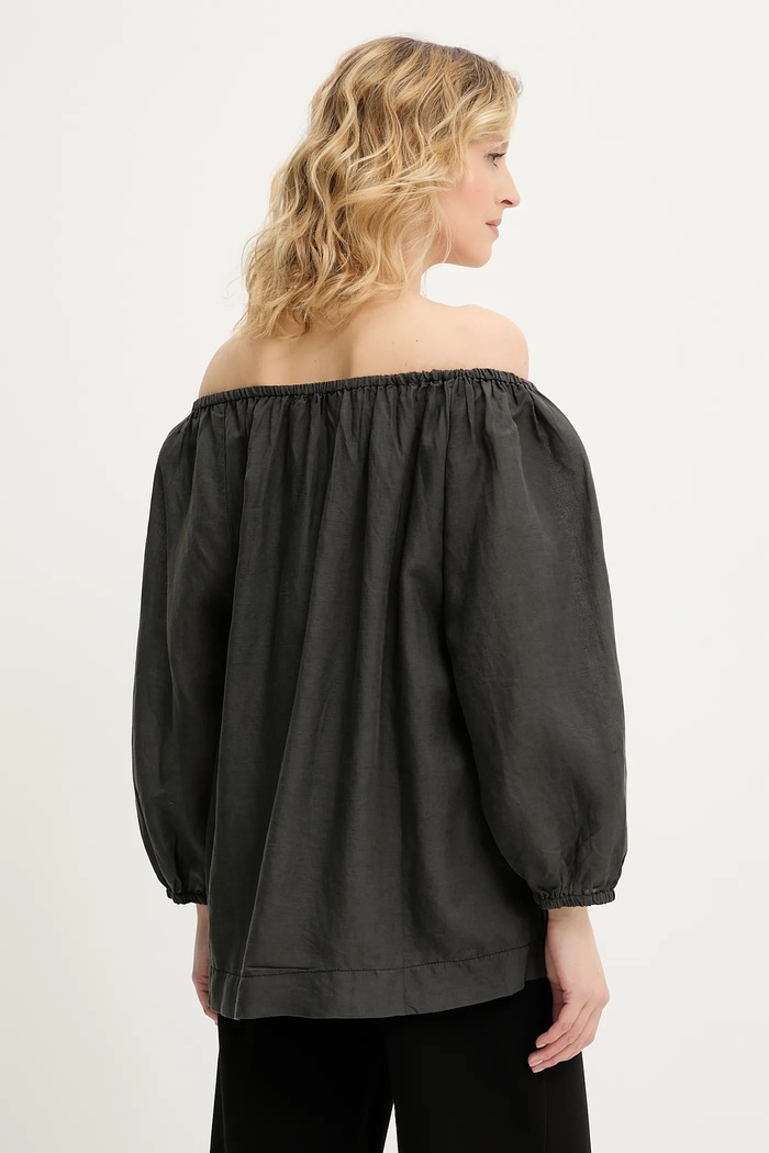 Odjeća Bluza s dodatkom lana Answear.LAB 5112.iak siva