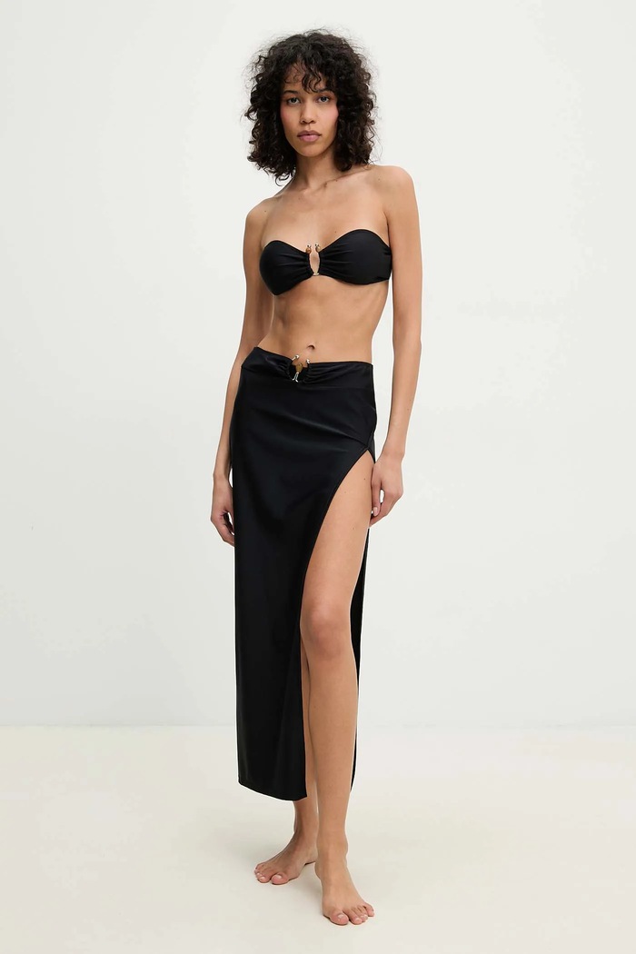 Answear.LAB kétrészes fürdőruha melltartó merevítő nélkül fekete hl3fw133.flk