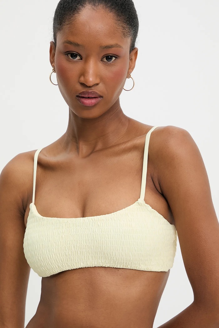 Answear.LAB bikini felső melltartó merevítő nélkül sárga 7028.hjk