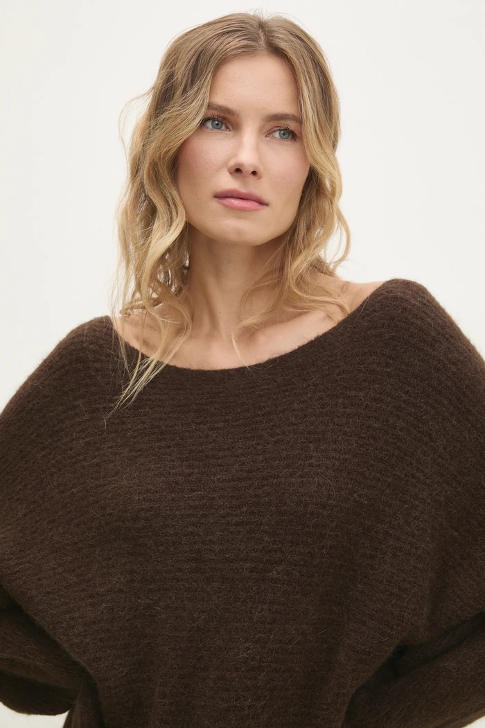 Answear.LAB sweter z wełną brązowy ZD0030.HWK