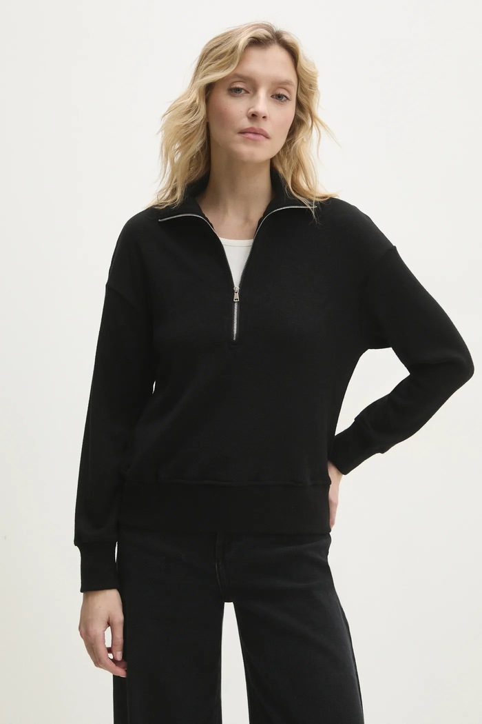 Answear Lab bluza uni negru b8038.ILK