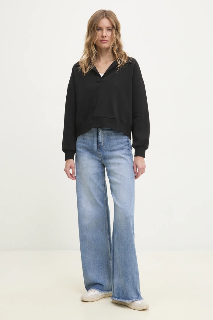 Answear.LAB bluza LD1541.hos czarny WW25