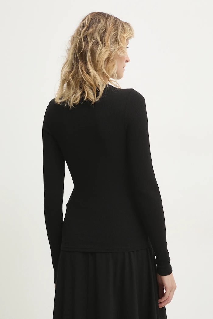 Îmbrăcăminte Answear.LAB Answear Lab longsleeve 16363.tos negru