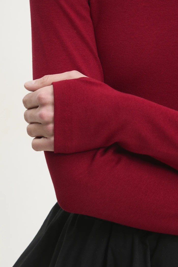 Answear Lab longsleeve IVVI2.TWK rosu